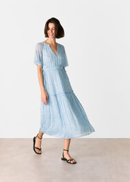 Bamboo Leaves Gathered Dress