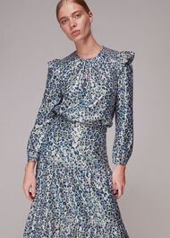 Animal Metallic Skirt