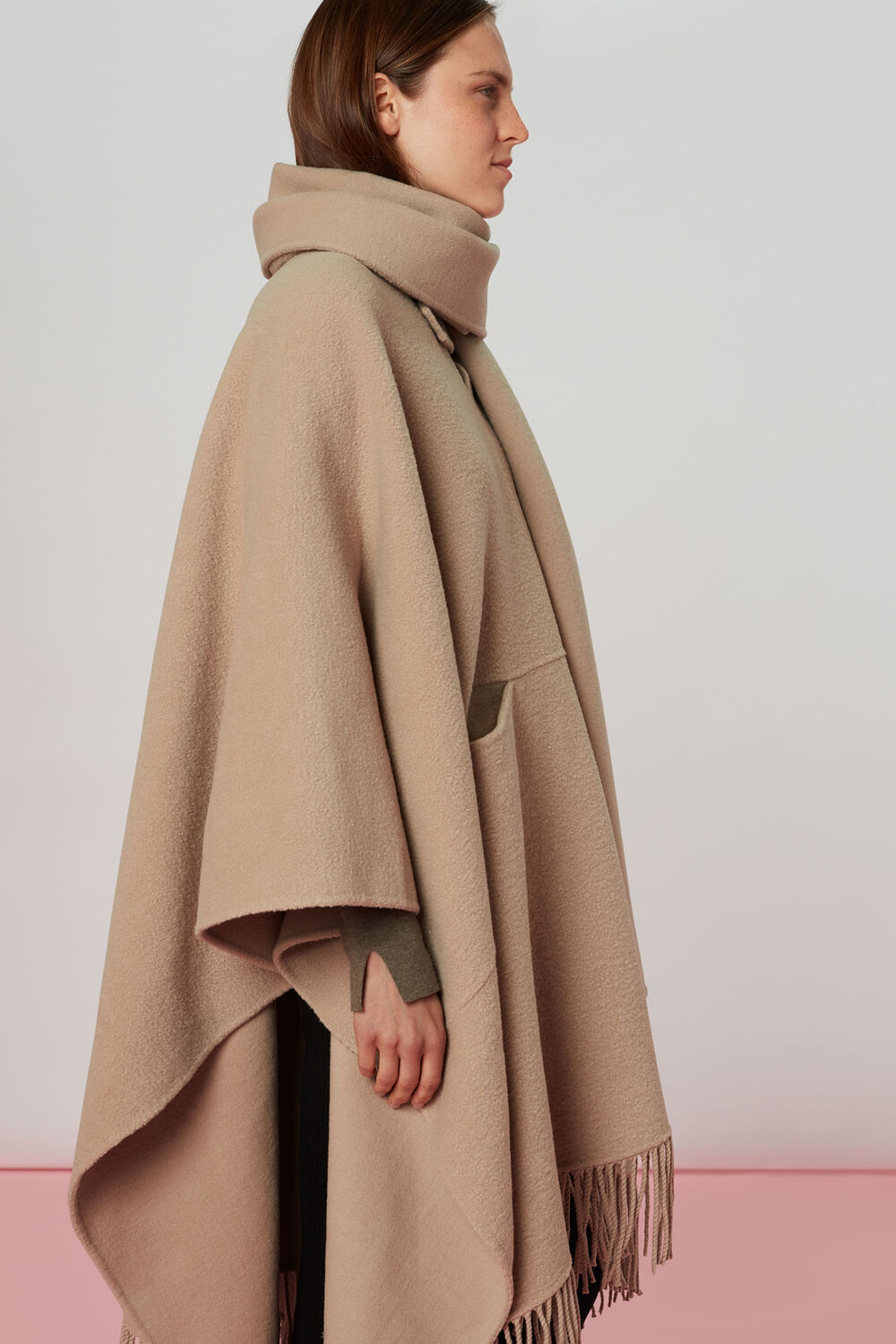 Wrap Fringe Coat