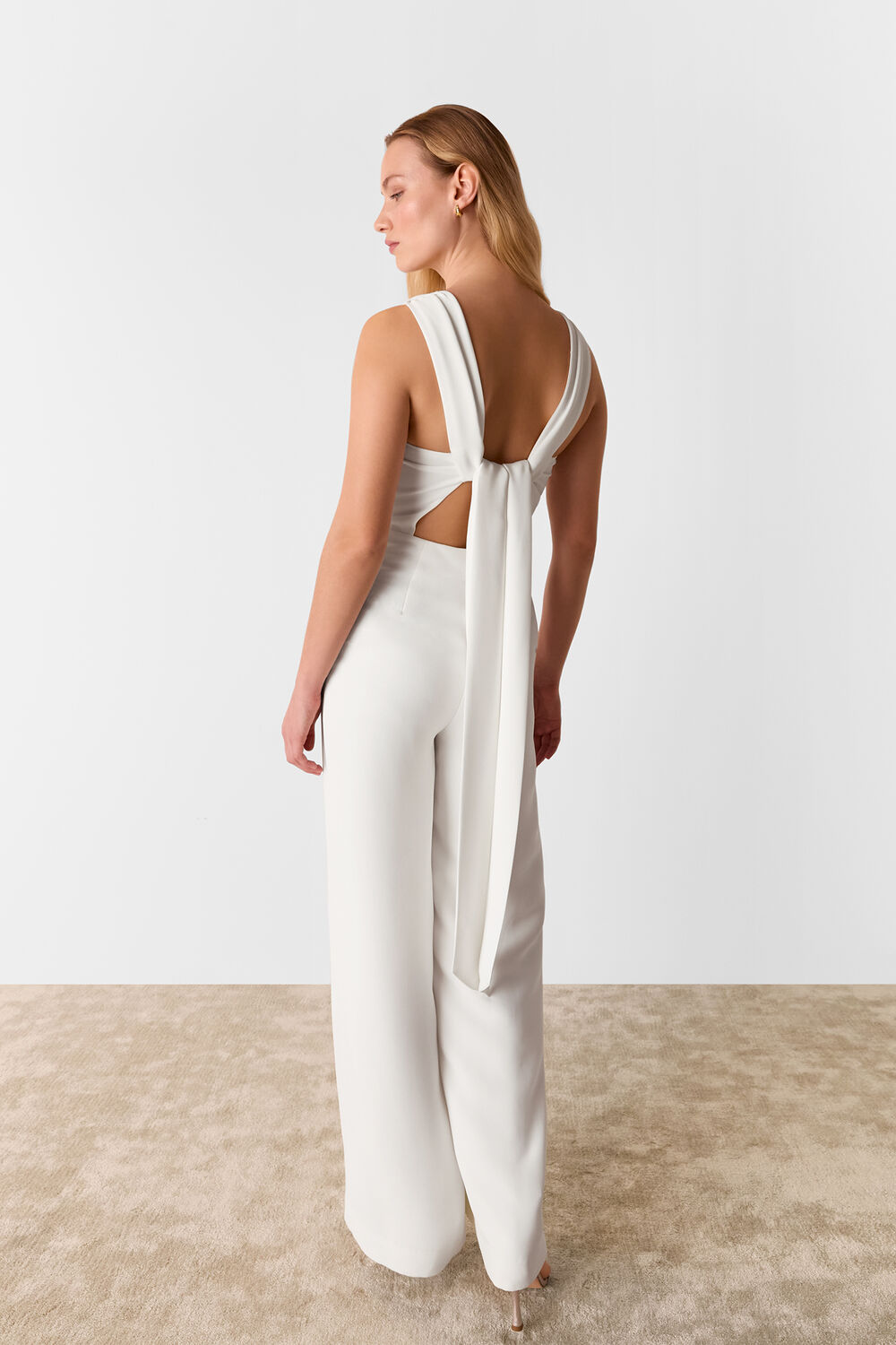 Tie Back Bridal Jumpsuit