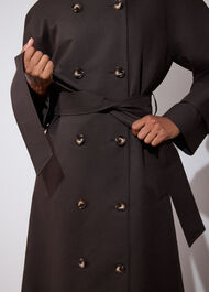 Funnel Neck Trench Coat