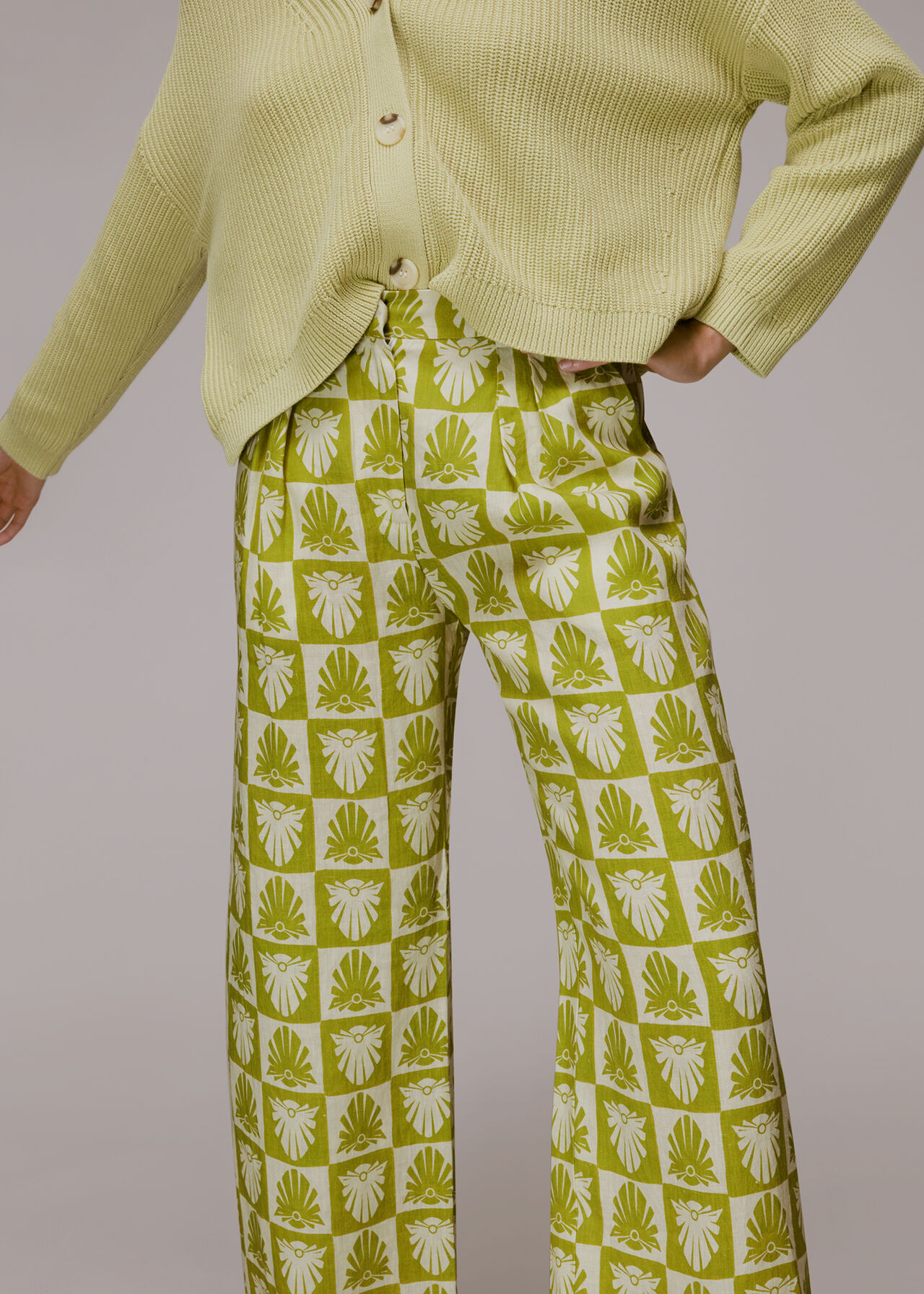 Checkerboard Shells Trouser