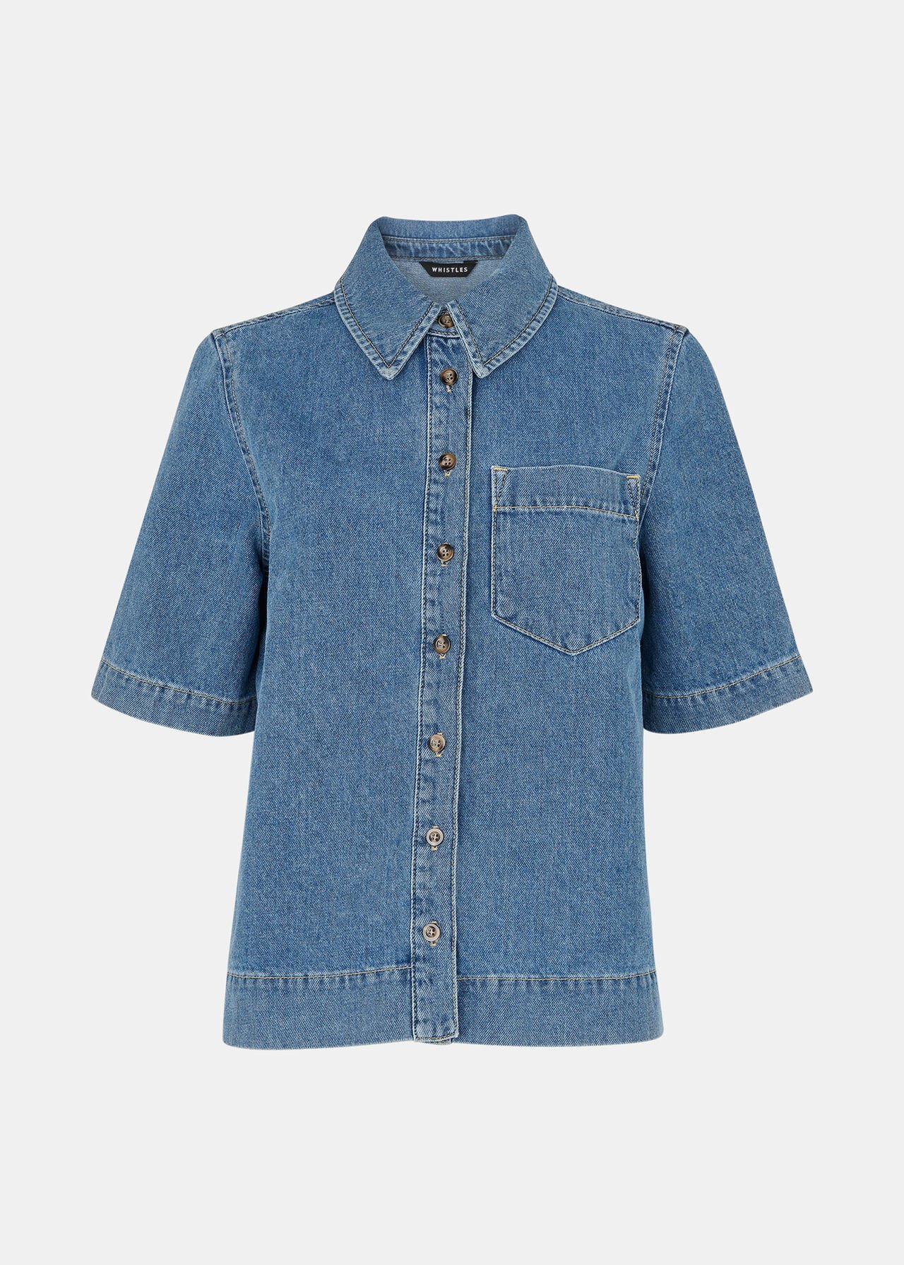 Jade Short Sleeve Denim Shirt