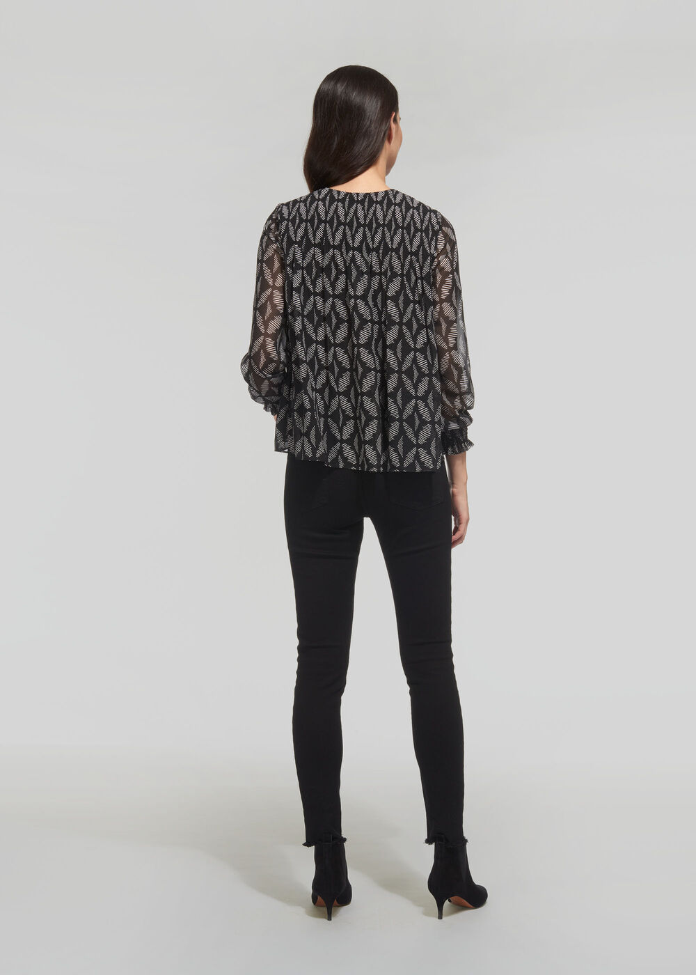 Belinda Geo Print Blouse