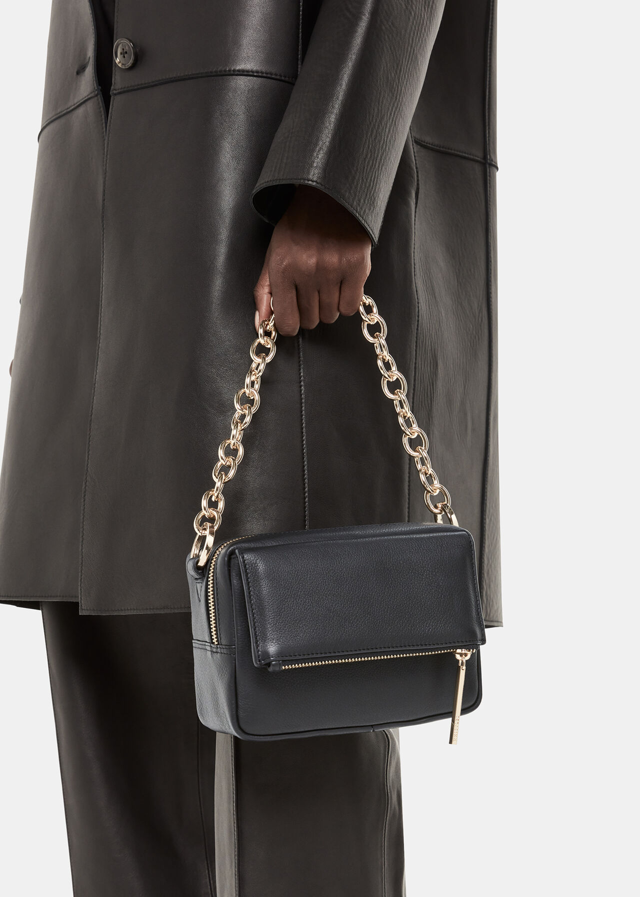 Black Bibi Chain Crossbody Bag | WHISTLES