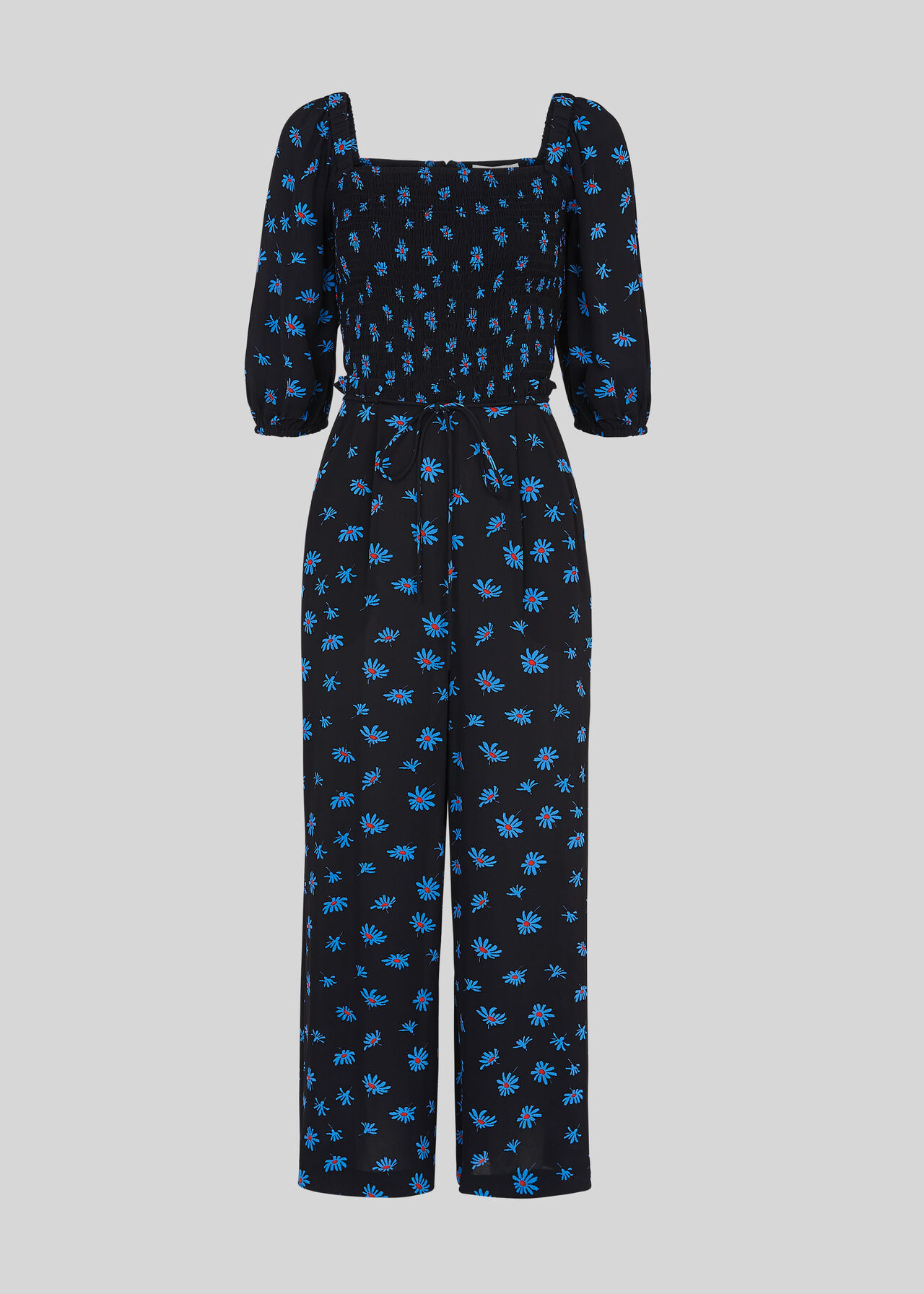 Scattered Daisy Klara Jumpsuit Black/Multi