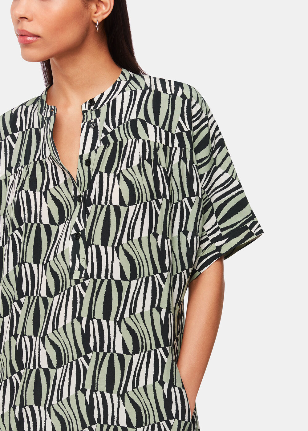 Checkerboard Tiger Print Dress