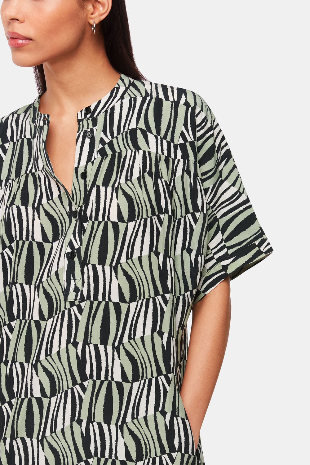 Checkerboard Tiger Print Dress