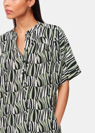 Checkerboard Tiger Print Dress
