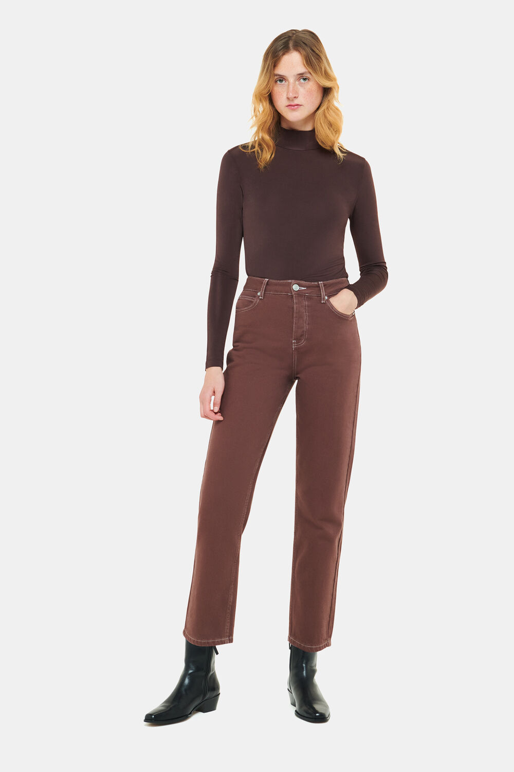 Slinky High Neck Top