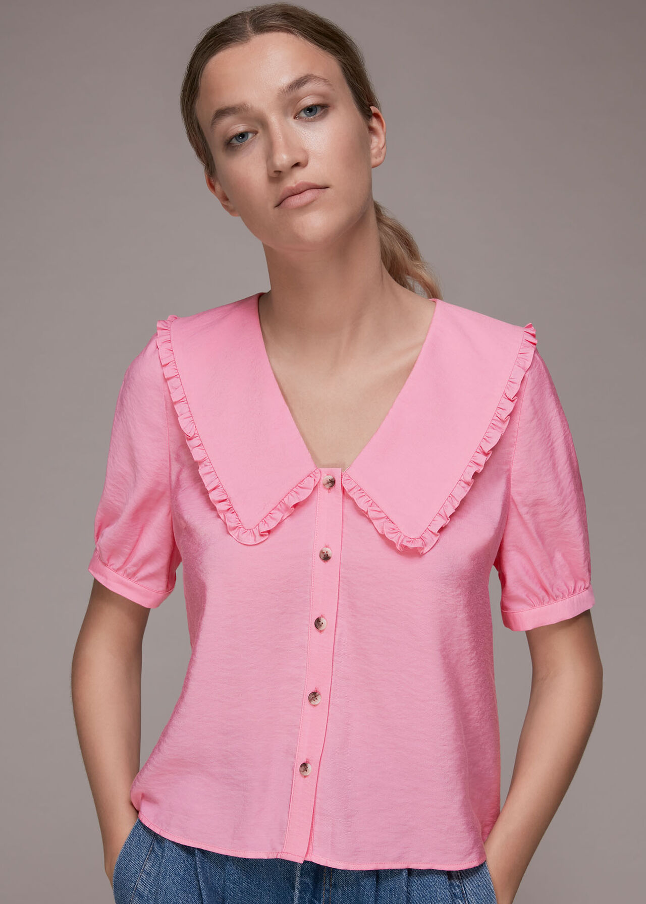 Perrie Collar Top
