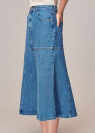 Denim Midi Skirt