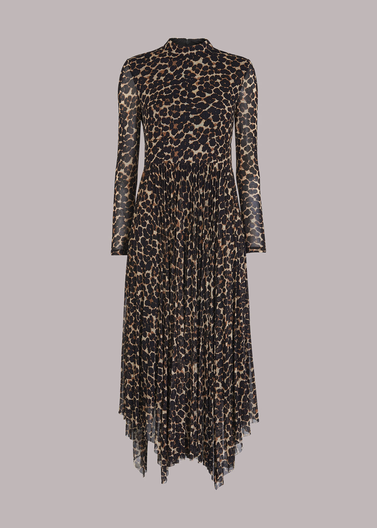 Smudge Animal Mesh Dress