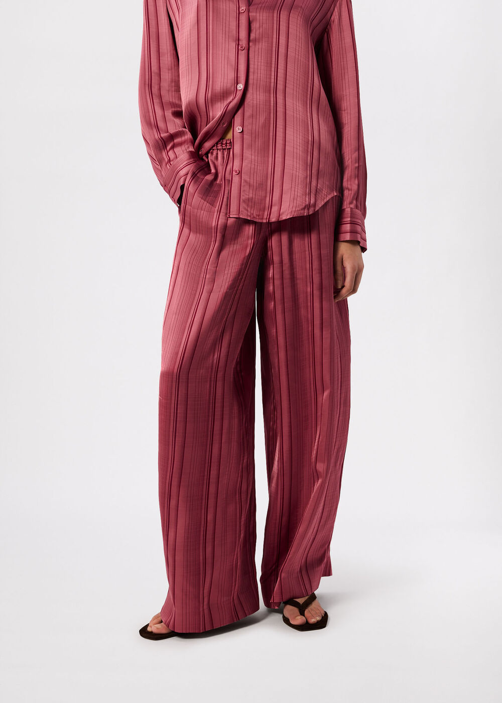 Stripe Satin Trouser
