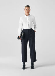 Sonia Pinstripe Trouser Navy/Multi