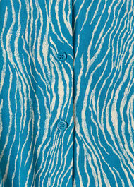 Petite Zebra Flippy Mini Dress