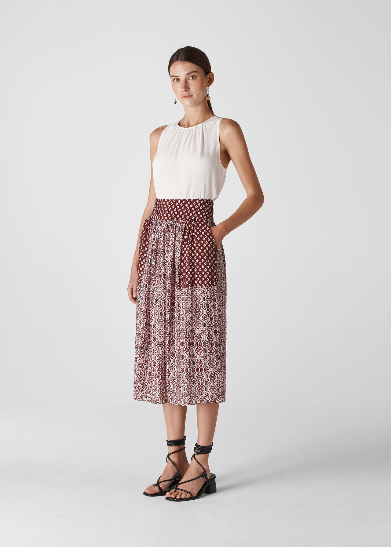 Lark Tie Back Top Ivory
