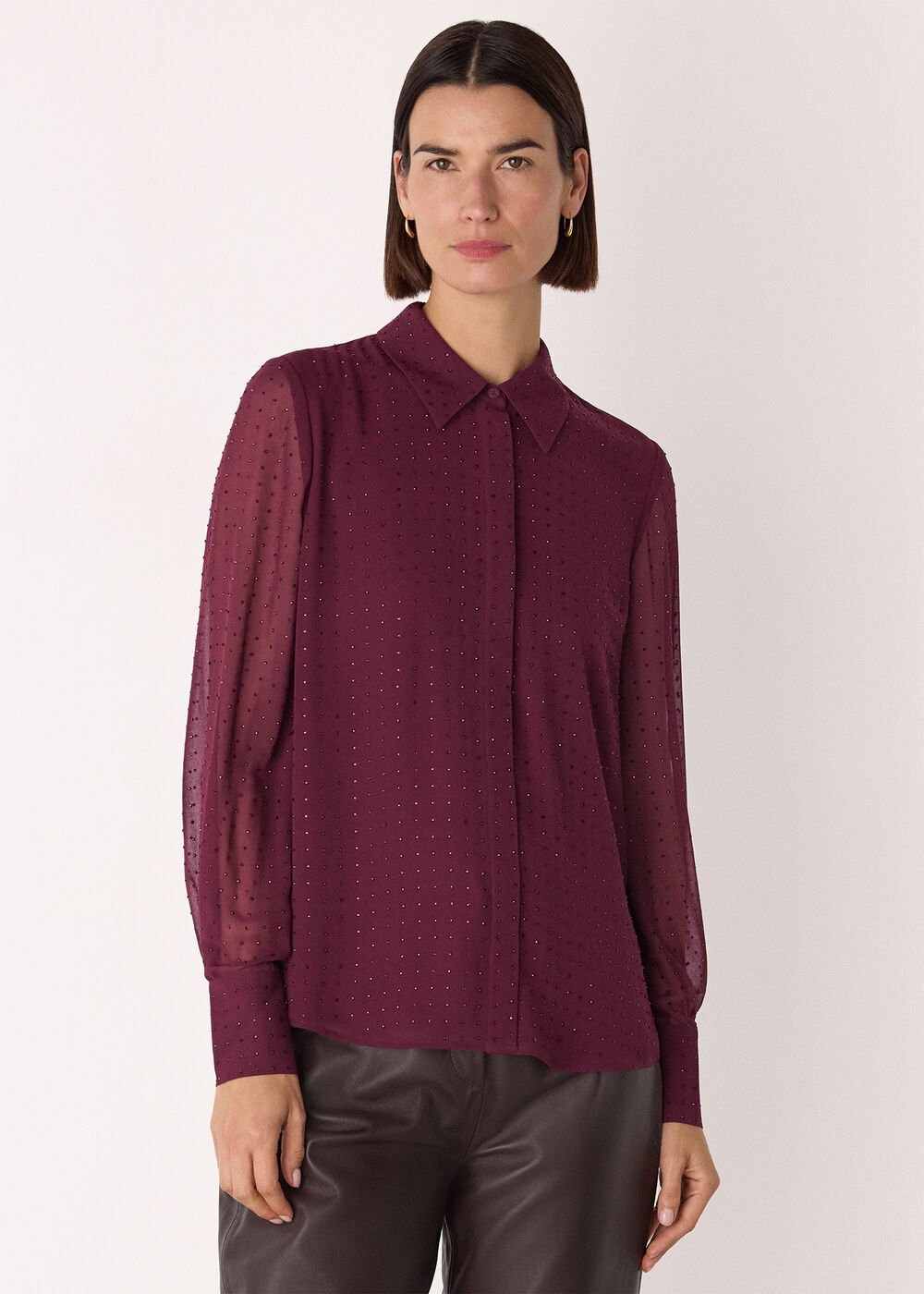 Hot Fix Sheer Shirt