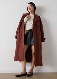 Leather A line Skirt