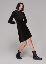 Cord Velvet Jersey Dress