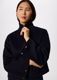 Funnel Neck Double Face Jacket