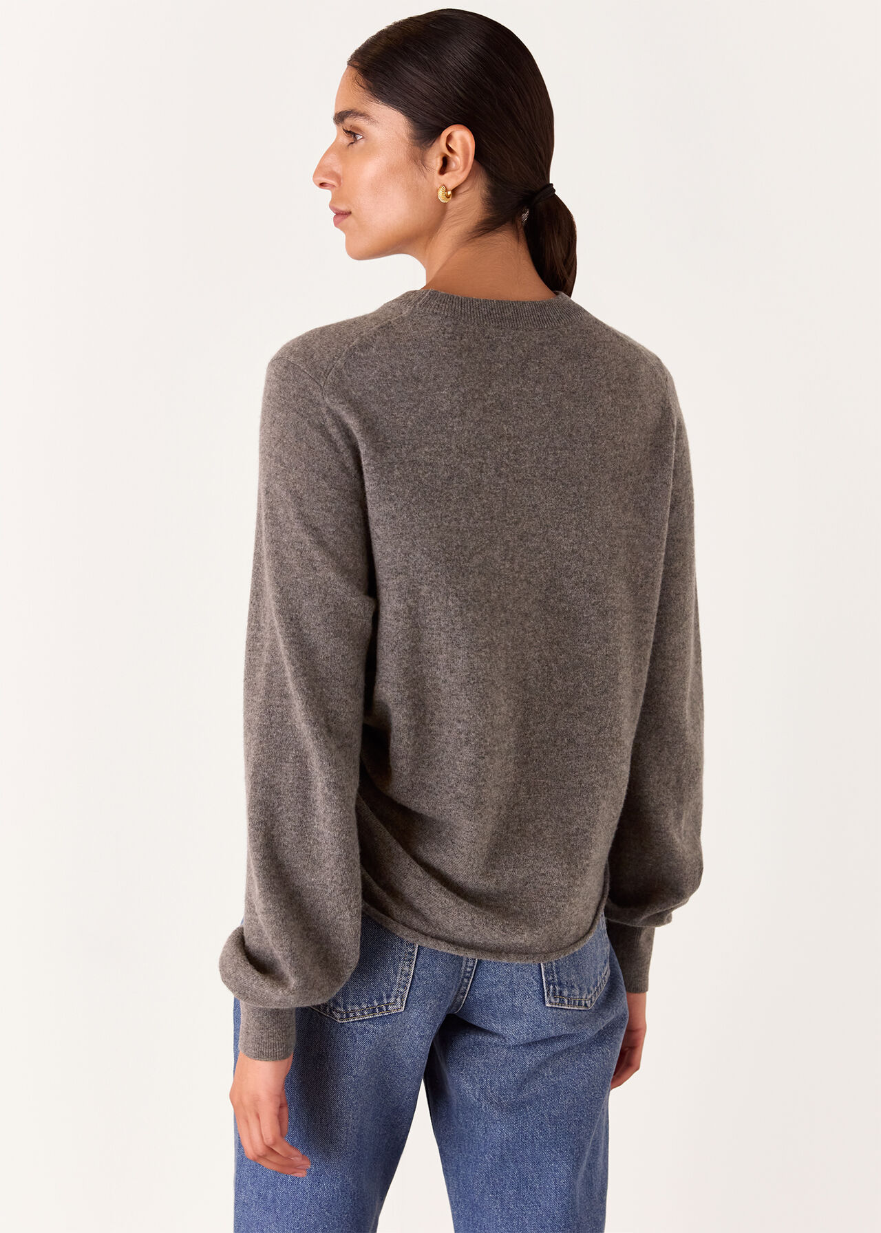 Taupe Side Ruched Knit Coord