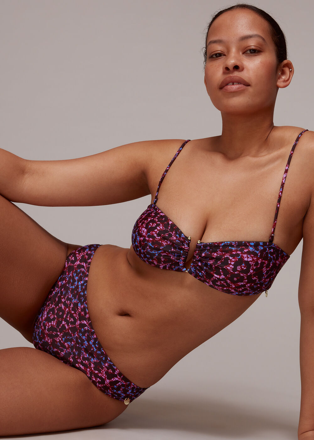 Animal Printed Bikini Top