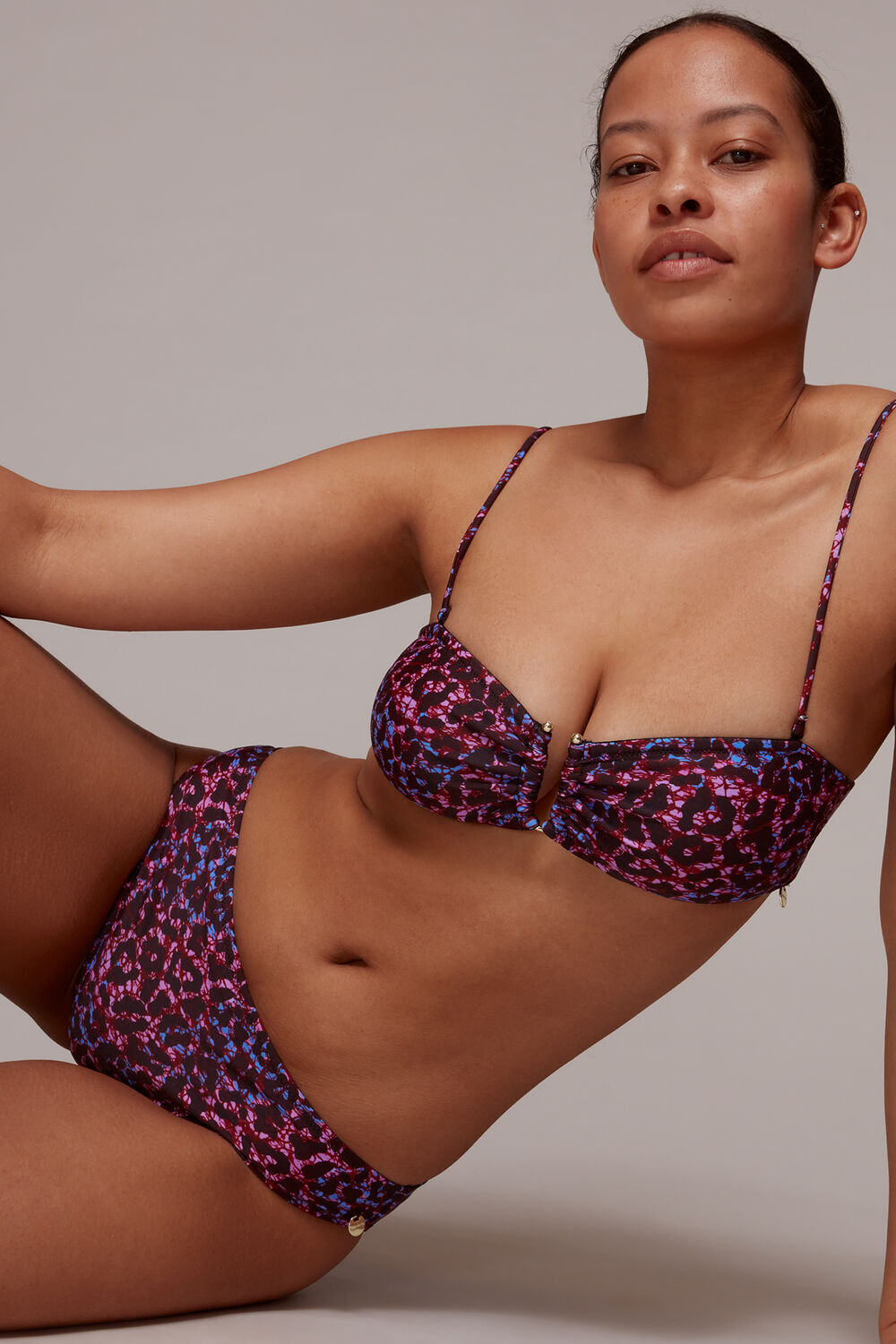 Animal Printed Bikini Top