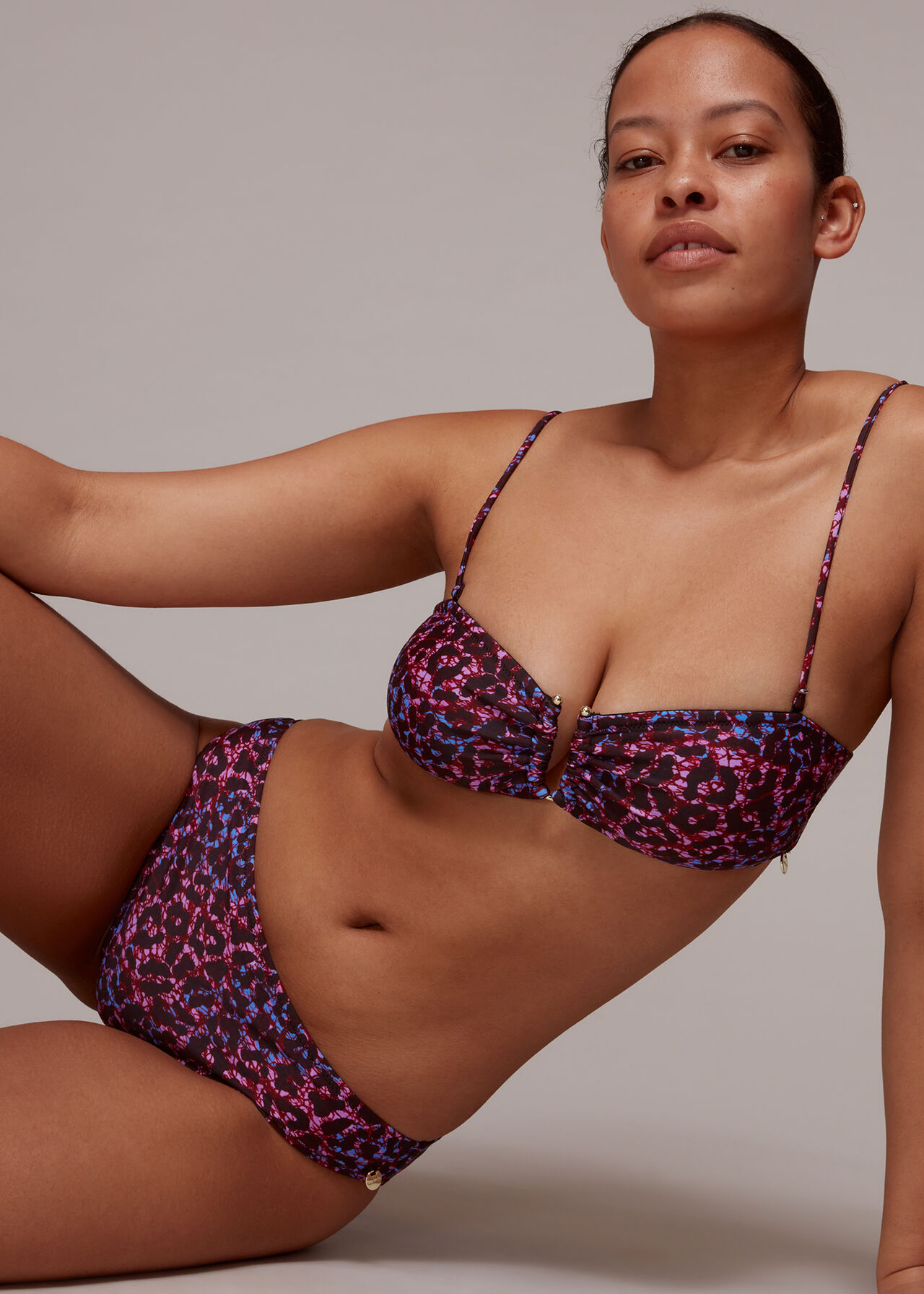 Animal Printed Bikini Top