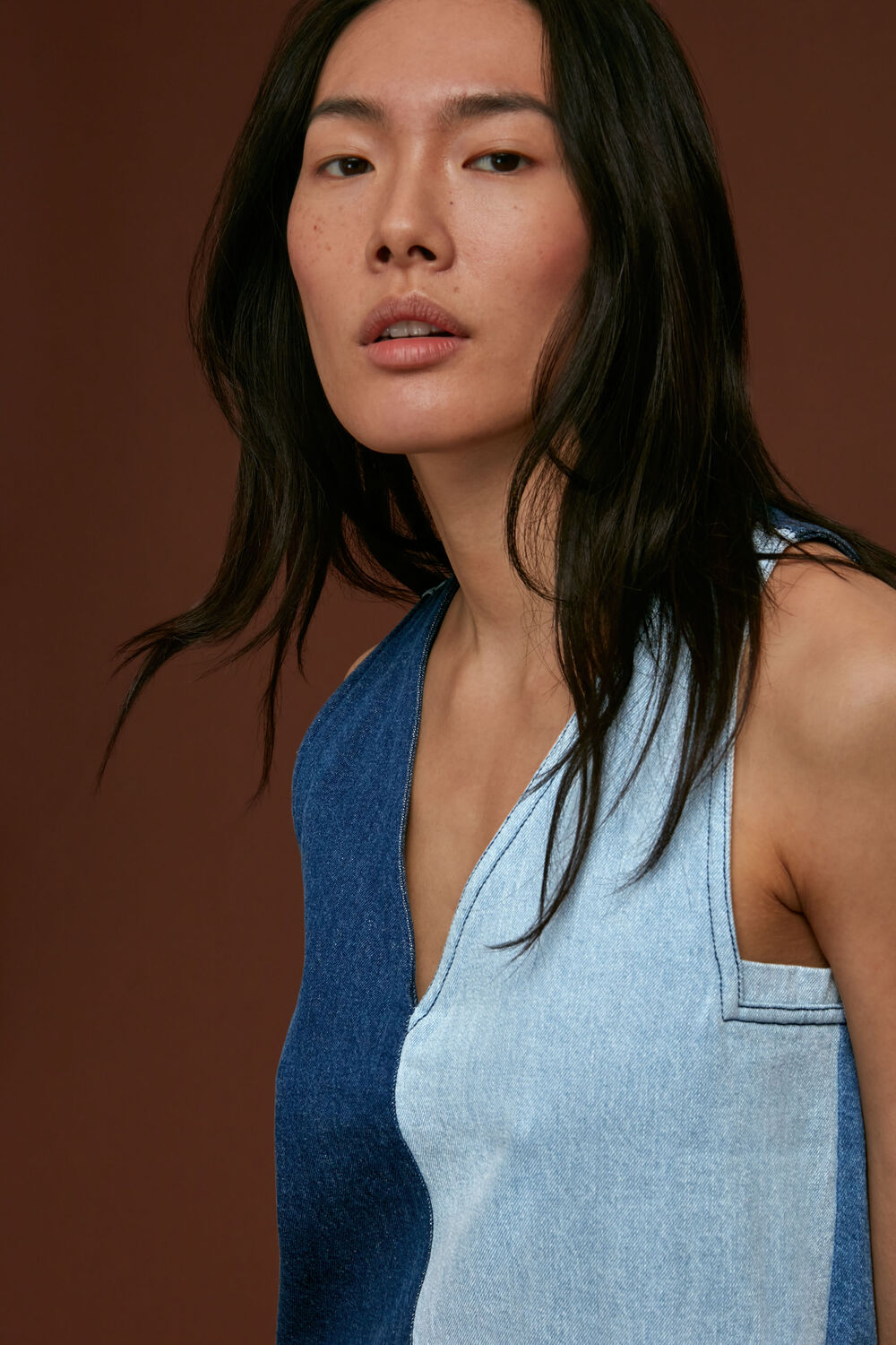 Patchwork Denim Dress