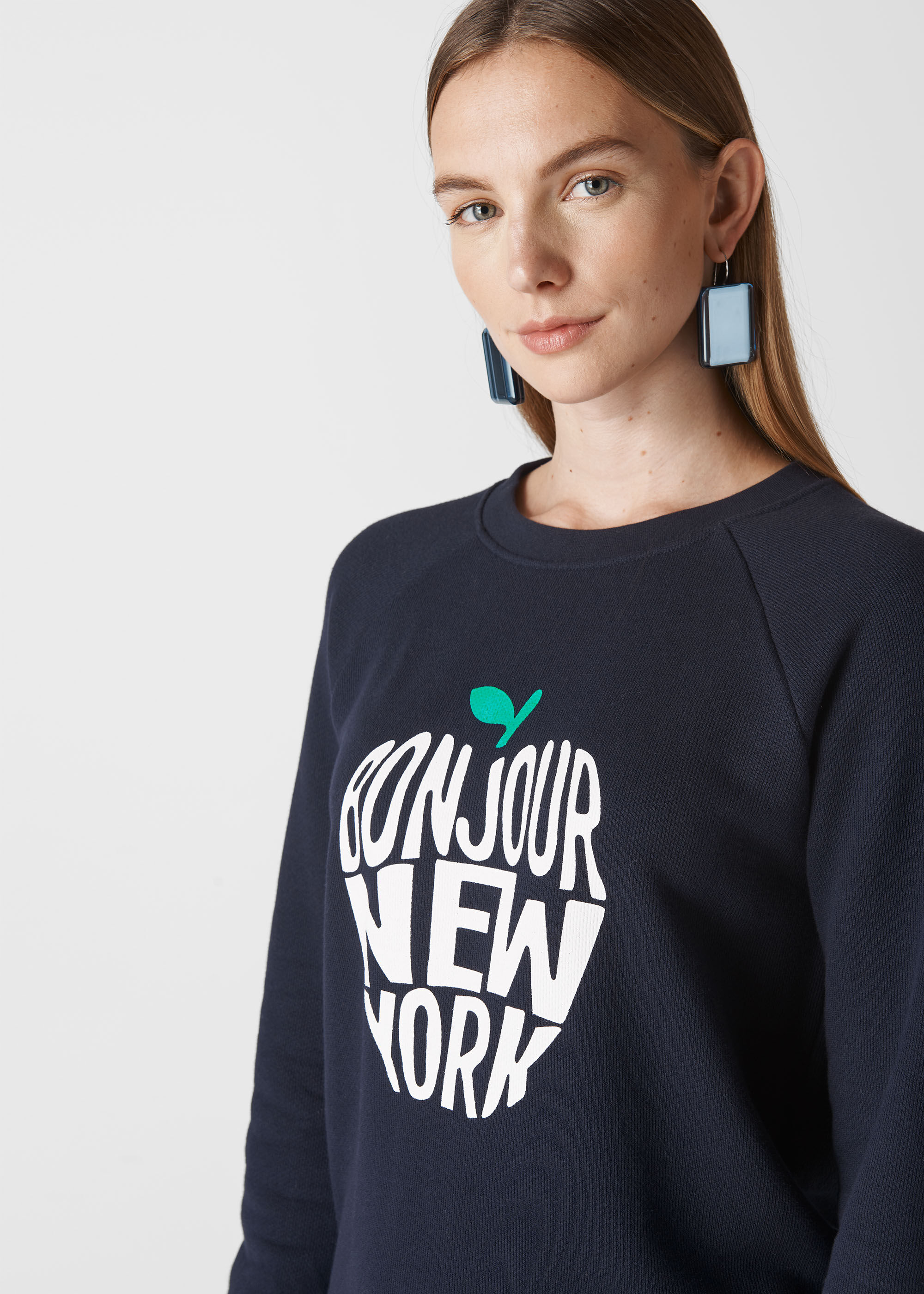 Navy Bonjour New York Sweat