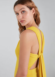 Tie Back Maxi Dress Yellow