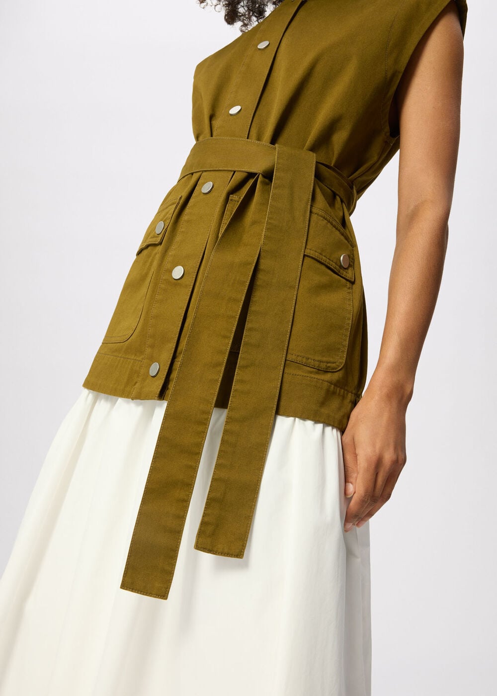 Sleeveless Safari Jacket
