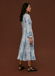 Brushed Animal Zip Front Dress