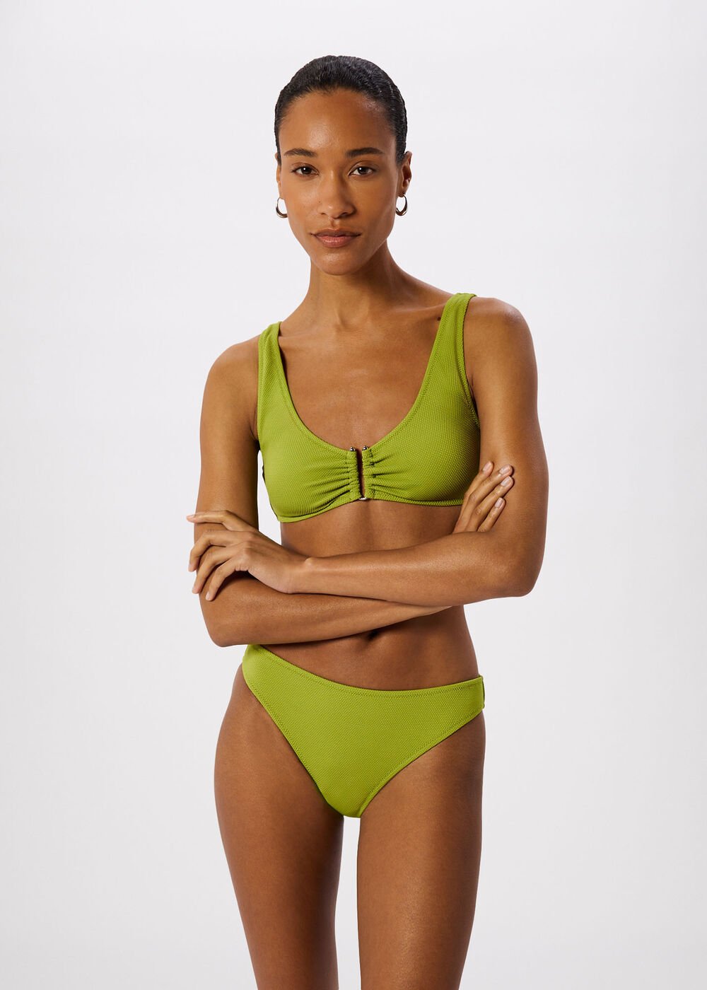 Textured Ring Bikini Top