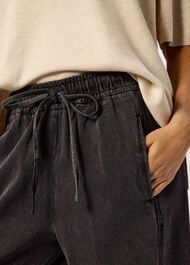 Petite Casual Denim Barrel Trouser