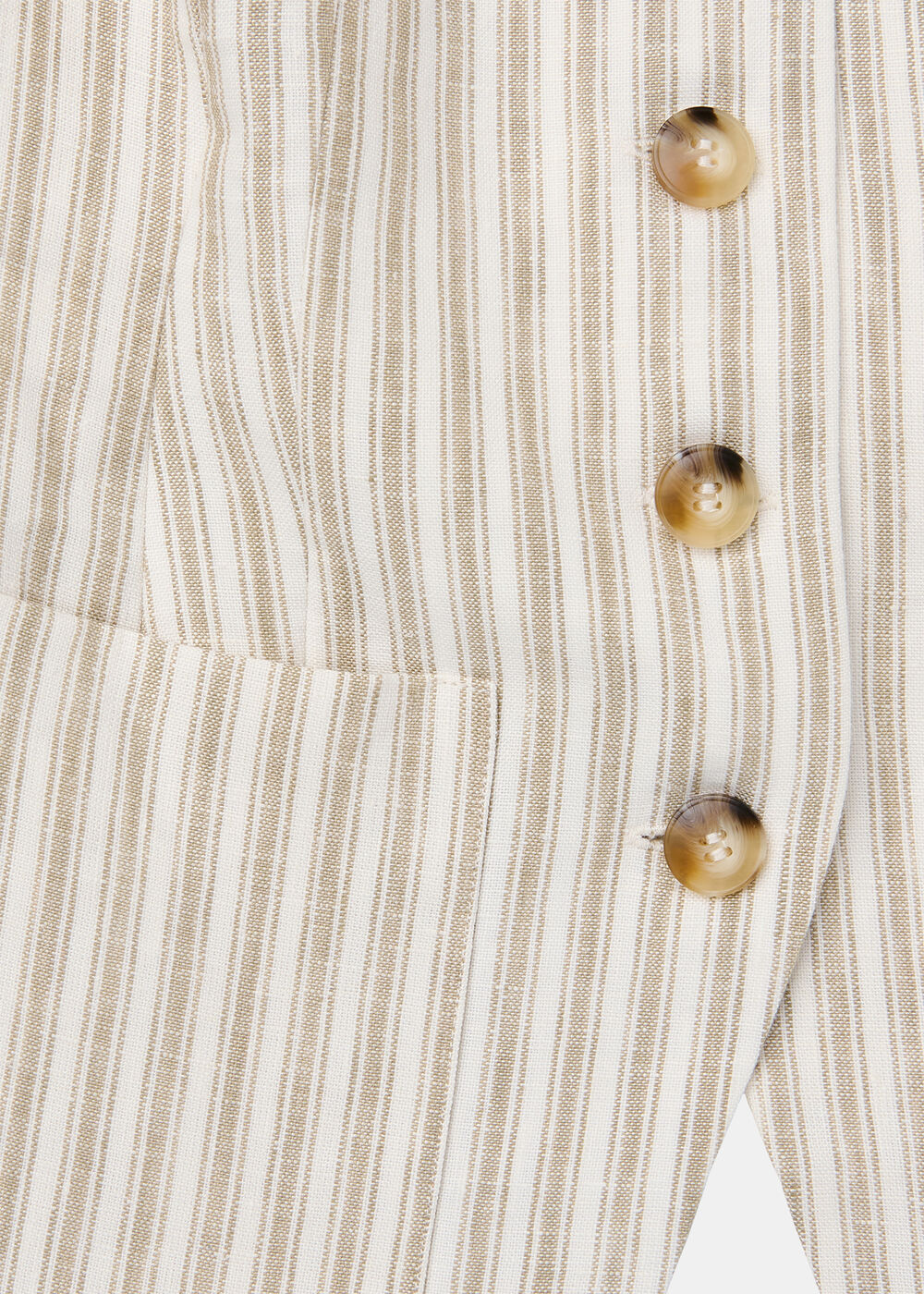 Linen Stripe Waistcoat