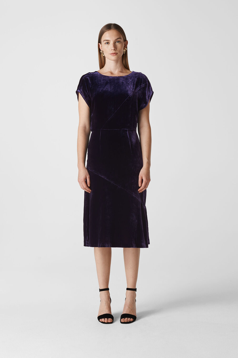 Mina Silk Mix Velvet Dress