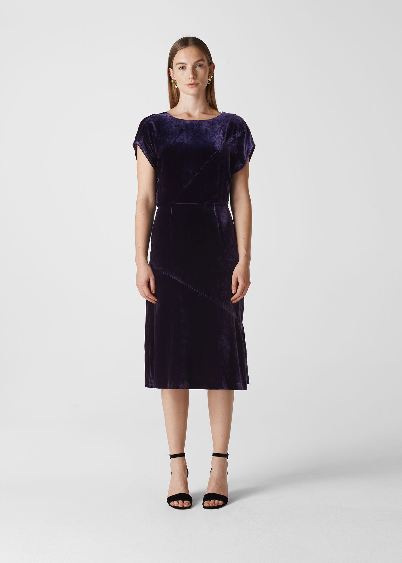 Mina Silk Mix Velvet Dress