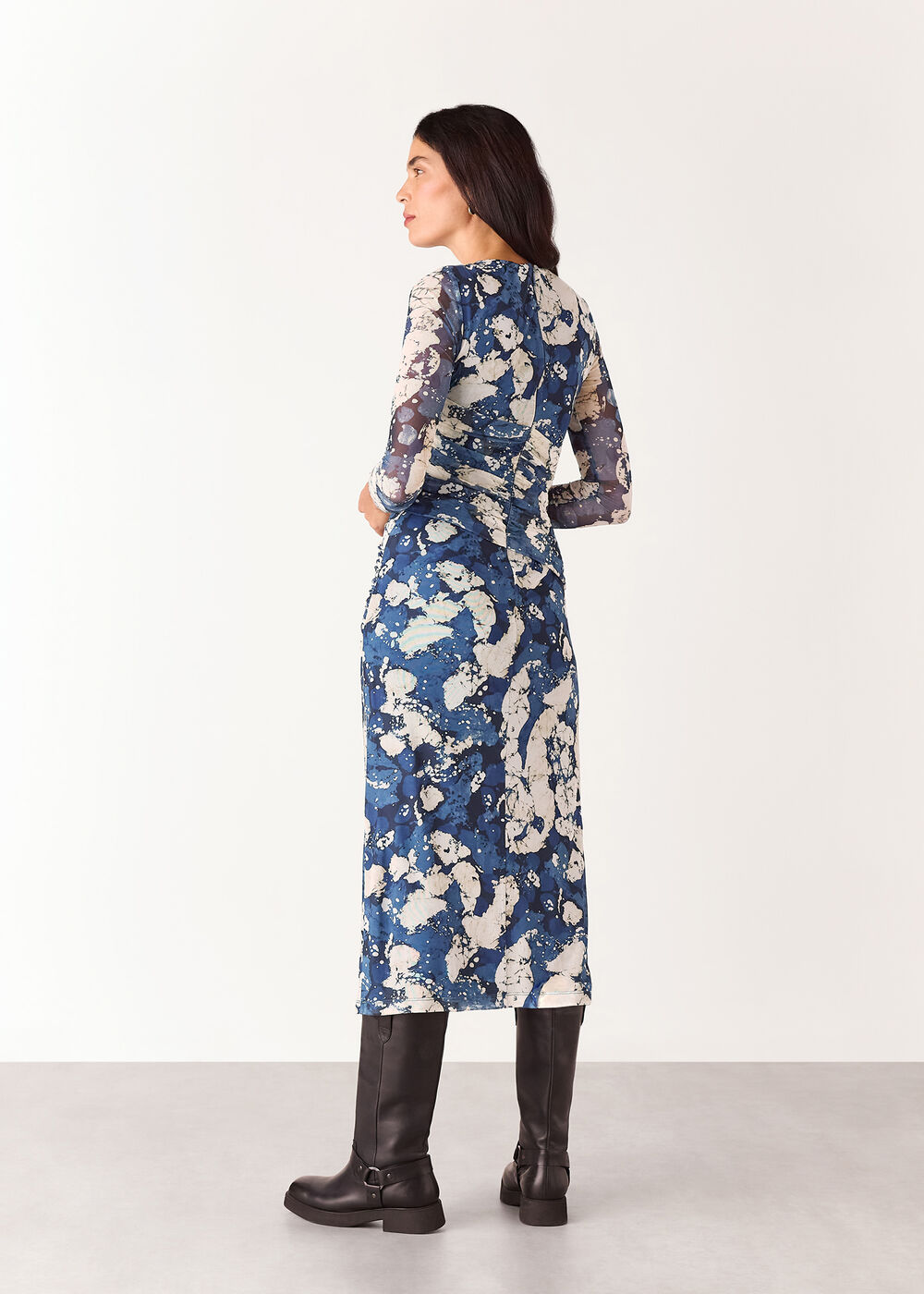 Batik Marble Mesh Dress