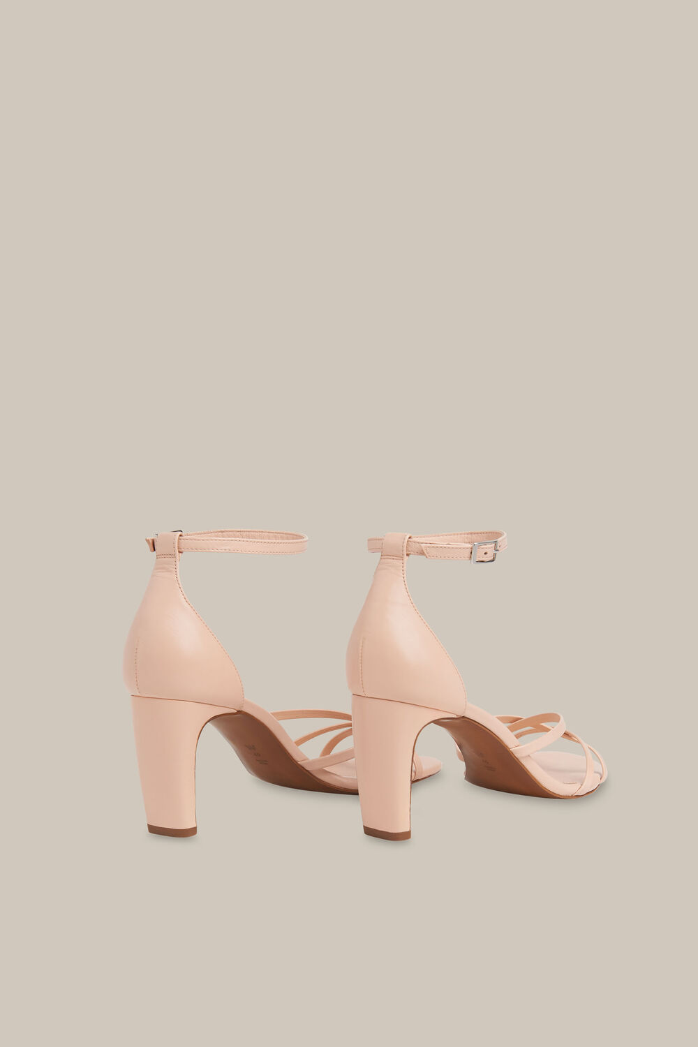 Pale Pink Hallie Strappy High Sandal