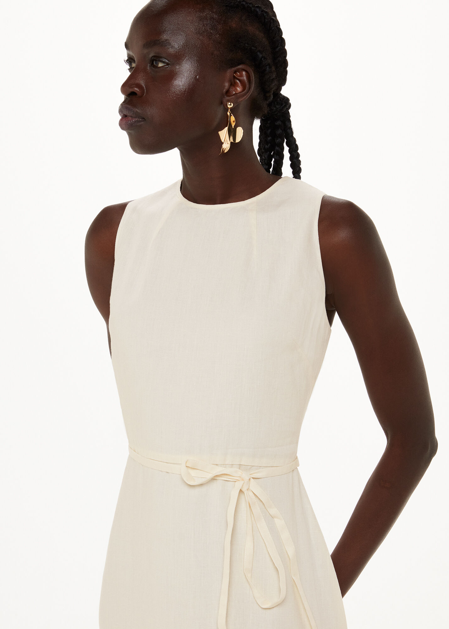 Whistles white cheap linen dress