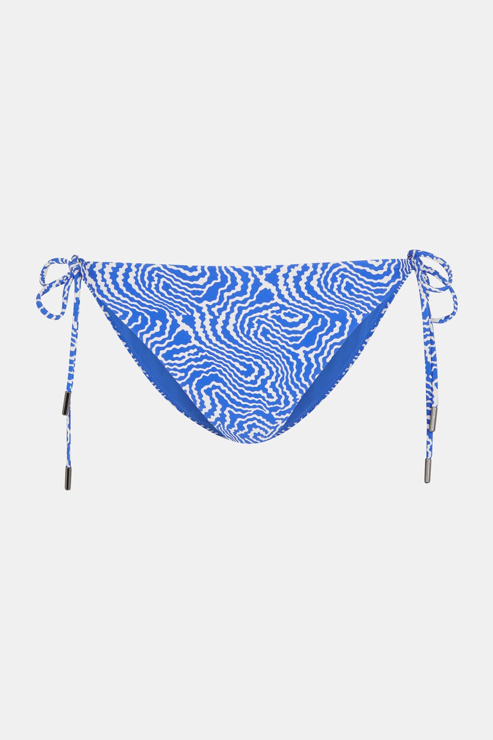 Blue Ripple Wave Bikini Bottom