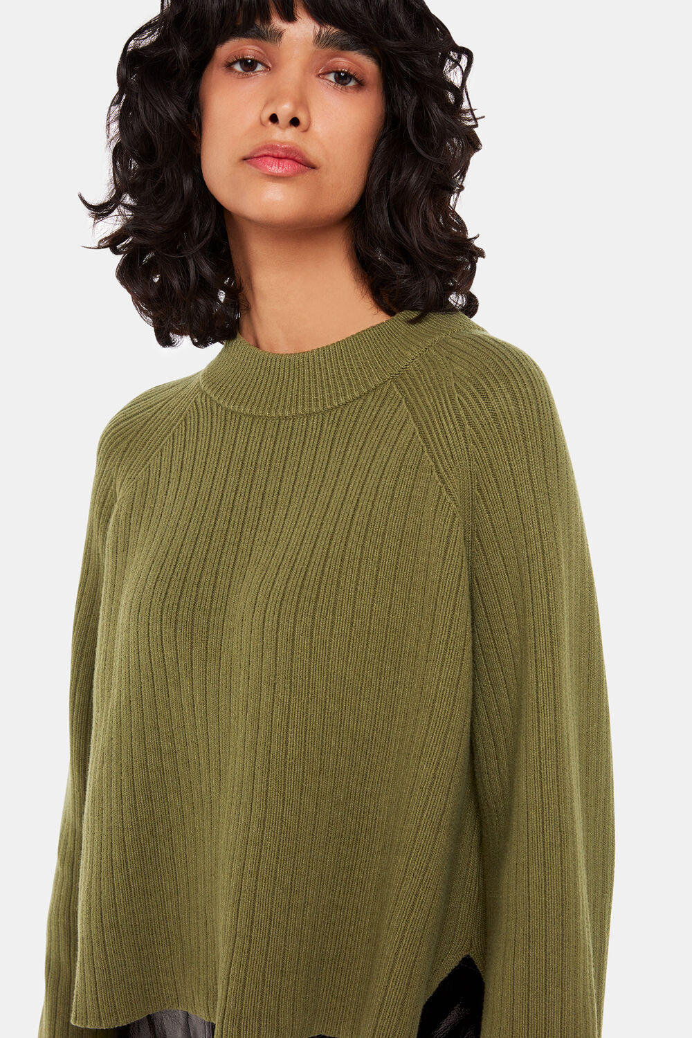 Cotton Rib Crew Neck Knit