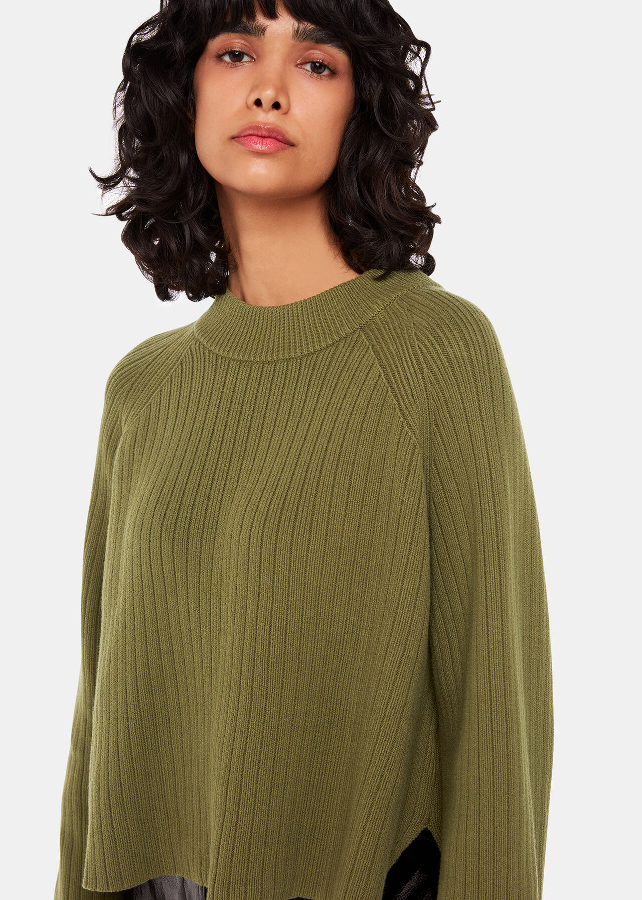 Cotton Rib Crew Neck Knit