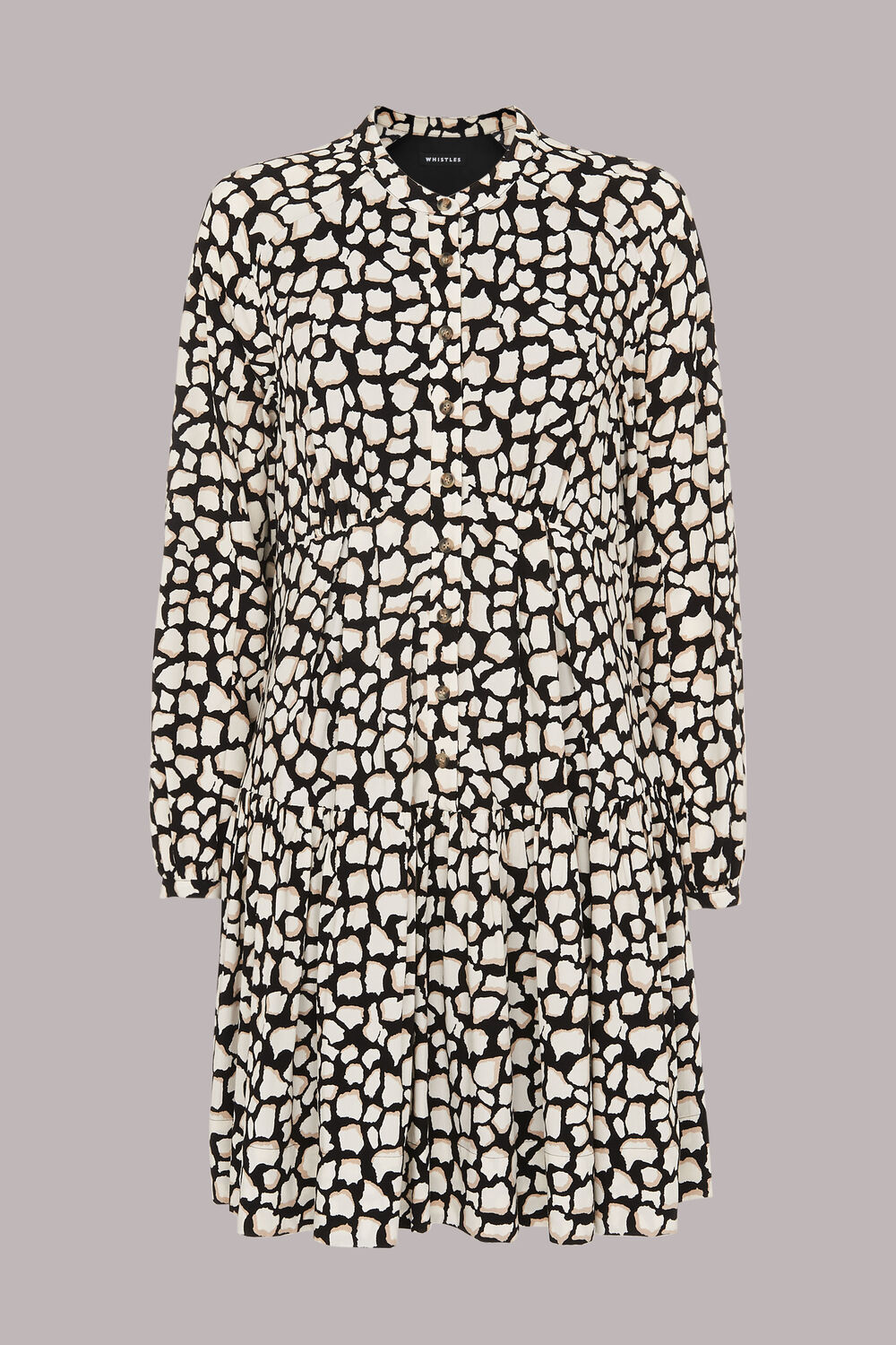 Giraffe Print Trapeze Dress