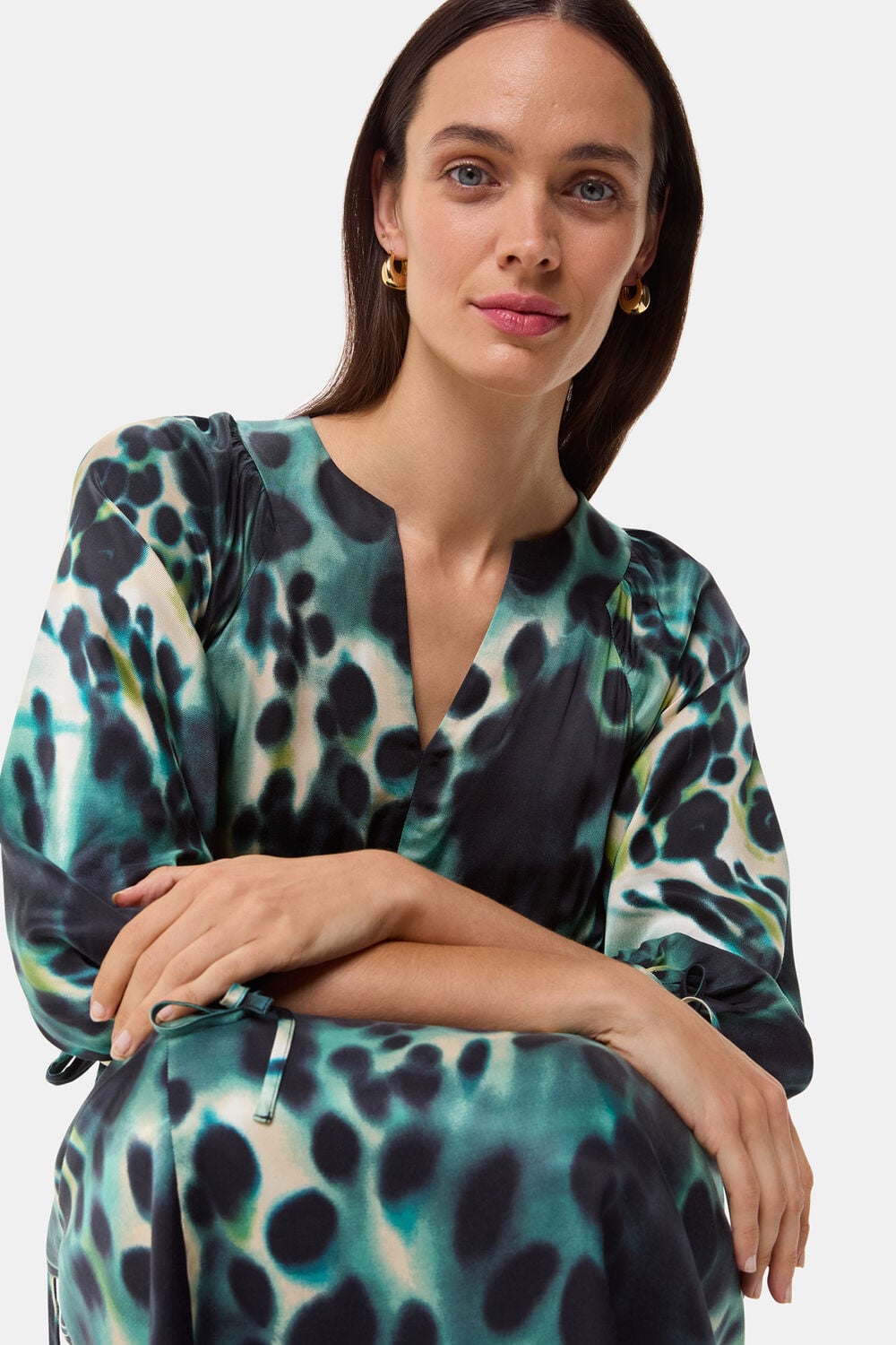 Misty Leopard Print Dress