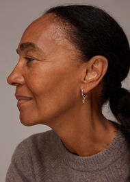 Gem Drop Mini Hoop Earring