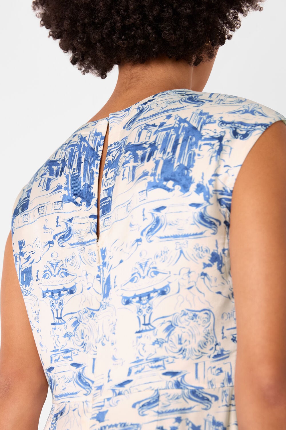 Rome Print Midi Dress