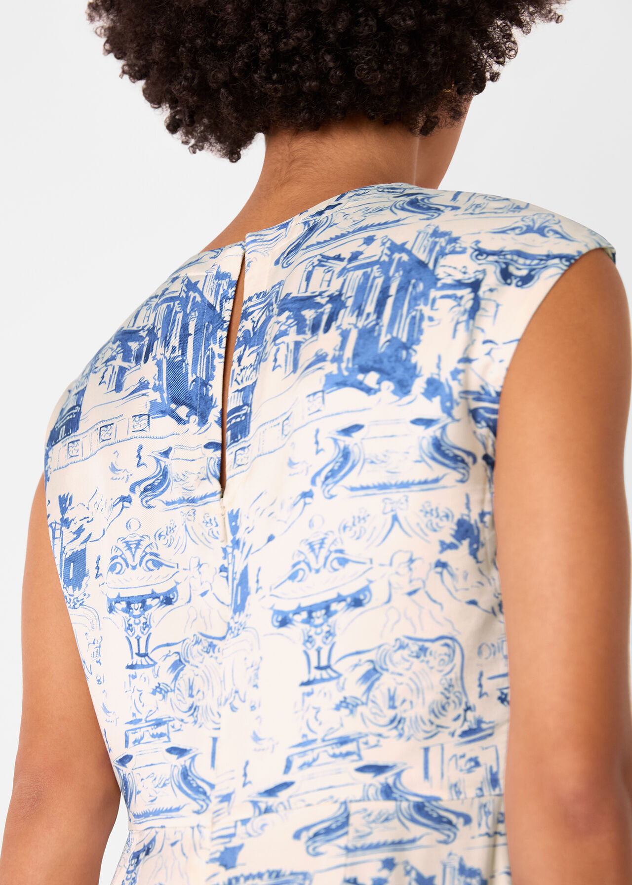 Rome Print Midi Dress